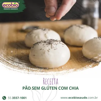 Pão sem glúten com Chia