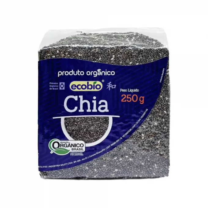 Chia Produto Orgânico - Alto Vácuo - Caixa com 12 unidades